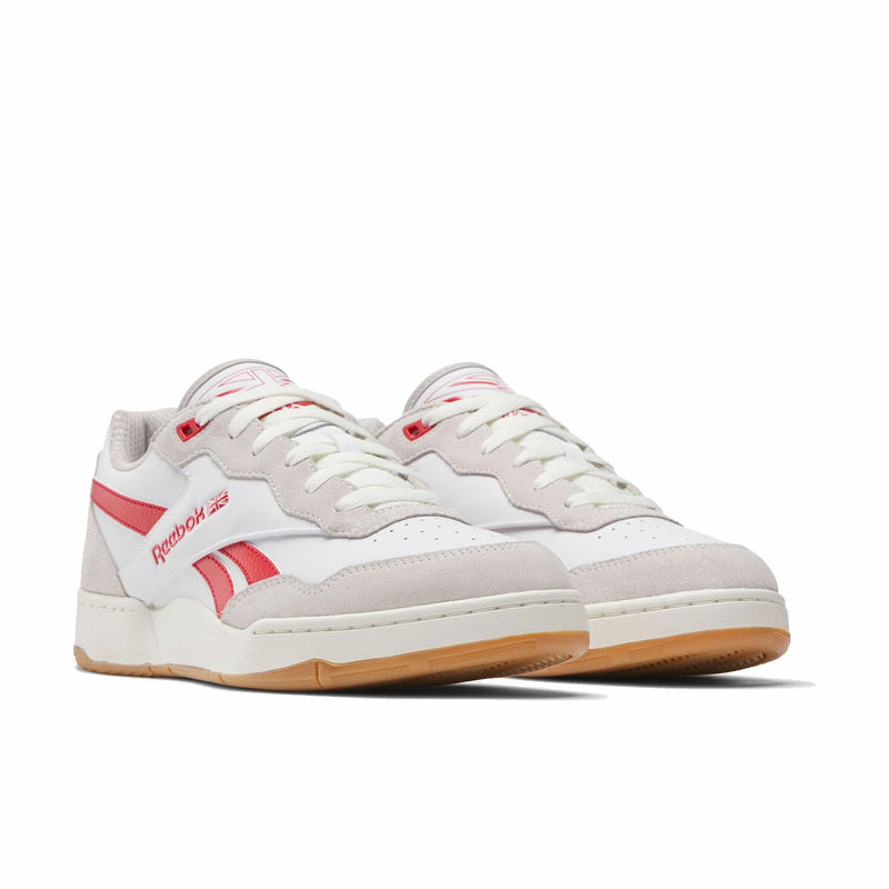 Reebok Men's BB 4000 II (White/Luxe Grey/Vector Red) - August Shop