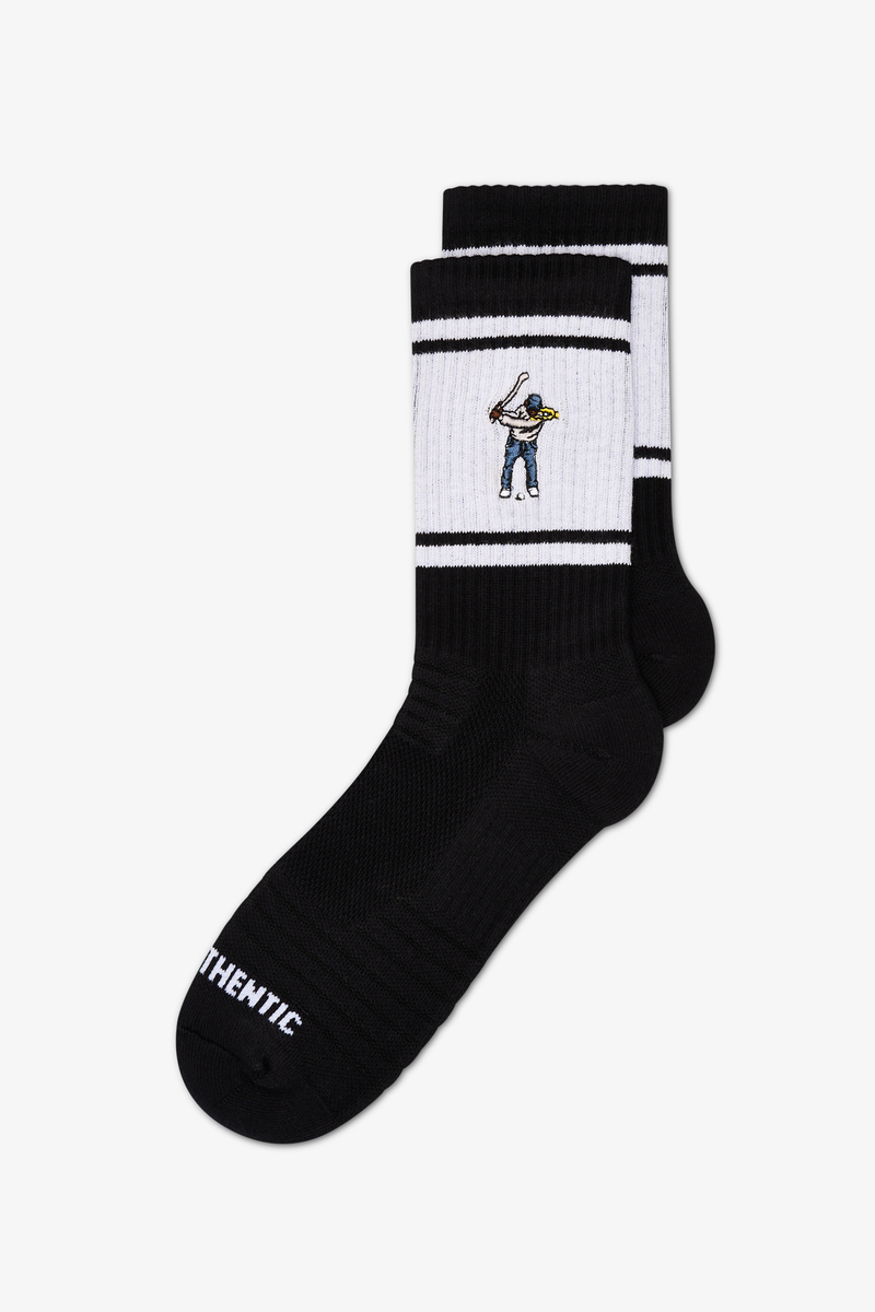 Retro Striped Calf Sock