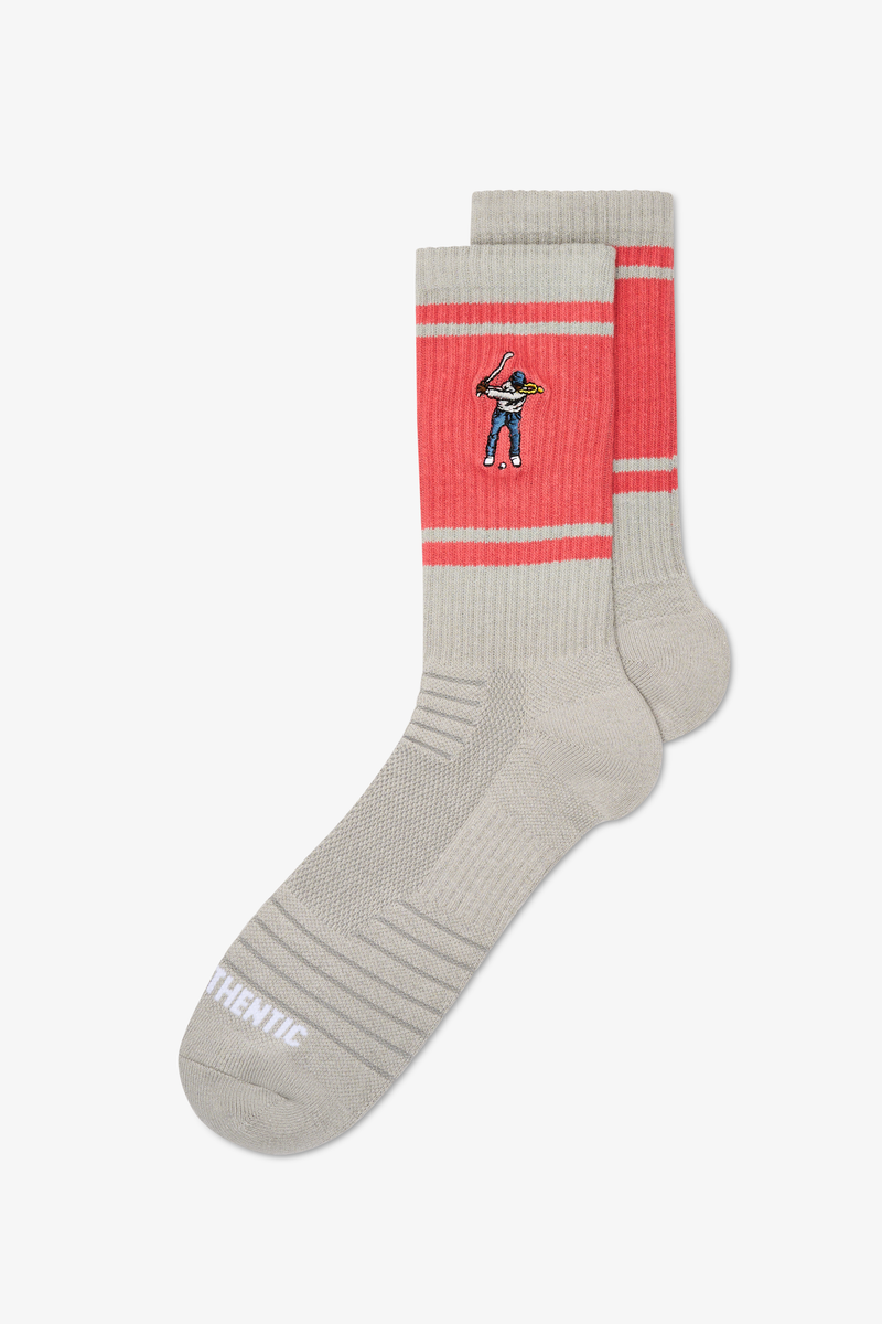 Retro Striped Calf Sock