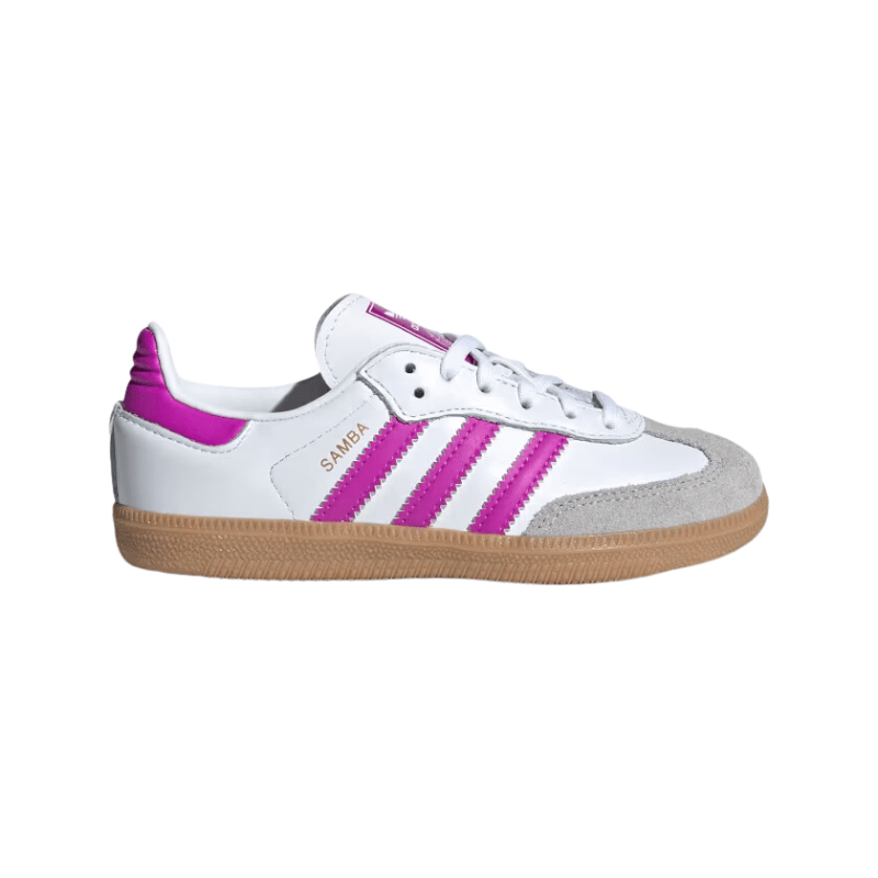 Adidas Footwear adidas Samba OG "Cloud White Purple Burst" - Kid's PS