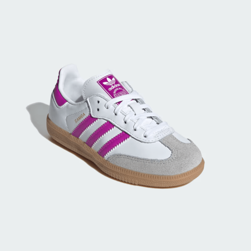 Adidas Footwear adidas Samba OG "Cloud White Purple Burst" - Kid's PS