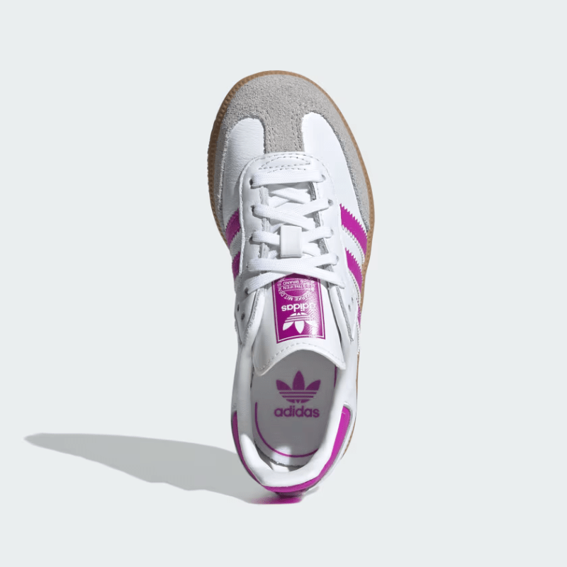 Adidas Footwear adidas Samba OG "Cloud White Purple Burst" - Kid's PS