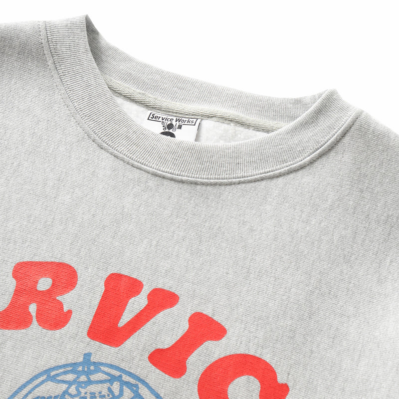 Service Works Organic Chefswear Crewneck (Marl Grey) - August Shop