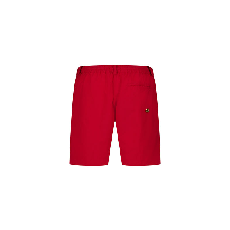 Short de bain court avec poche passepoilée