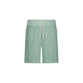 Short droit en éponge Jacquard fantaisie avec cordon de serrage