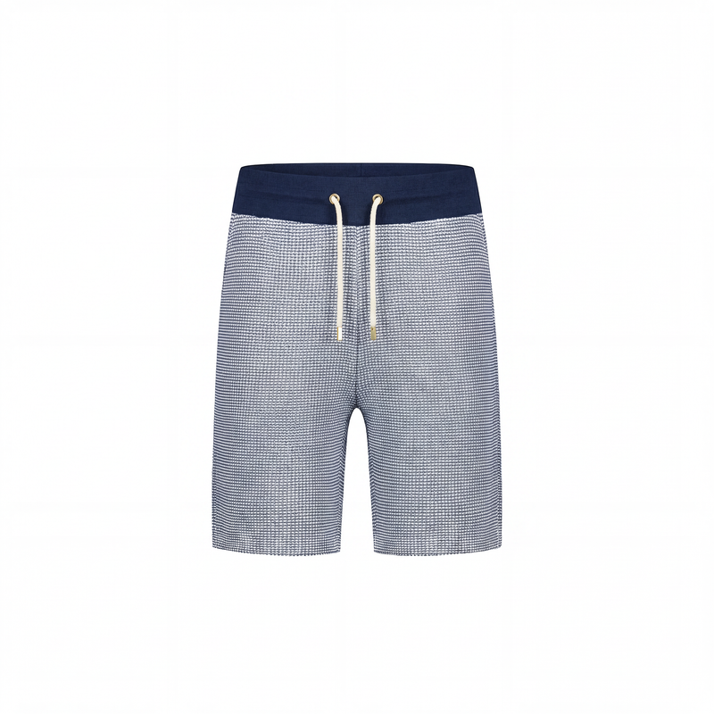 Short Nid d'abeille Bicolore