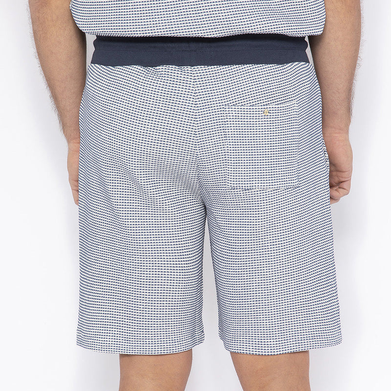 Short Nid d'abeille Bicolore