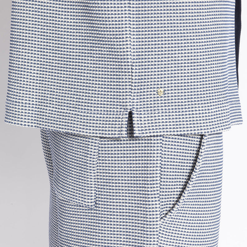 Short Nid d'abeille Bicolore
