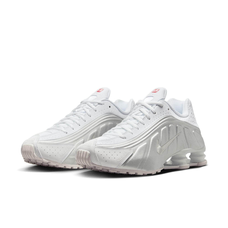 Nike FOOTWEAR Nike Shox R4 "White Metallic Silver" - Men's
