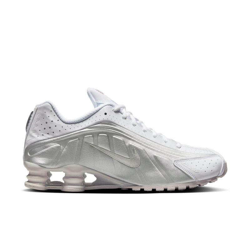 Nike FOOTWEAR Nike Shox R4 "White Metallic Silver" - Men's