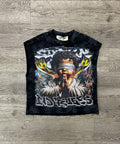 "SINNER CLUB 1" F-TERRY CROPPED MUSTLET