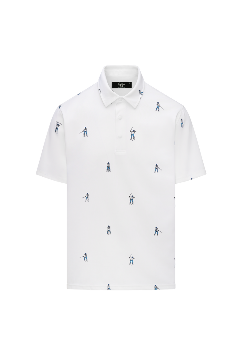 Snap Placket Polo v2 - Progression Print