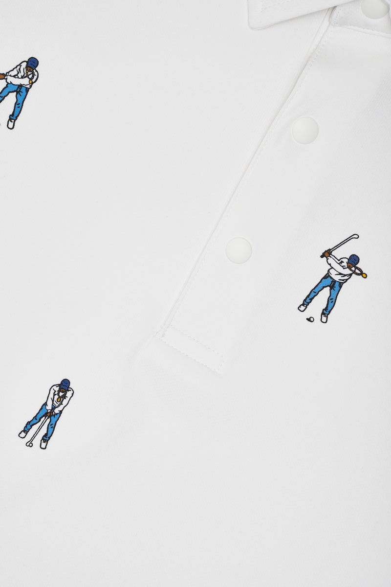 Snap Placket Polo v2 - Progression Print
