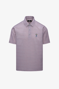 Snap Placket Polo v2 - Triangle Dot Print