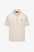 Snap Placket Polo v2 - Tweed Print