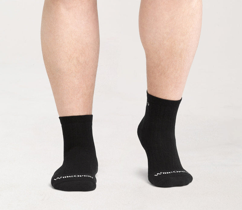 Solid Cushioned Quarter Socks - Image 9