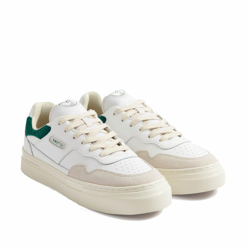 Stepney Workers Club Pearl Leather (White/Green) - August Shop