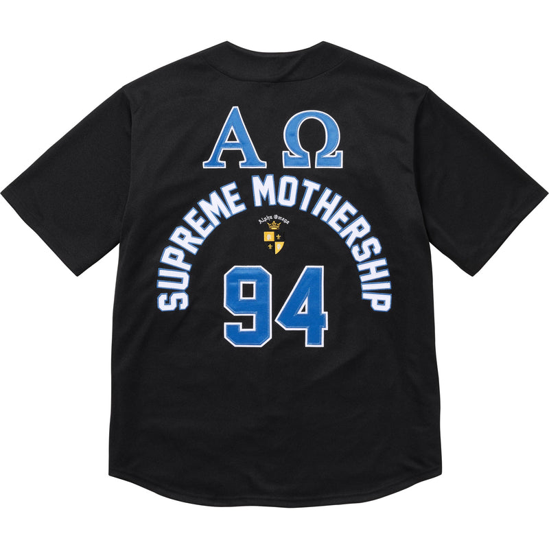 Supreme Alpha Omega Baseball Jersey - Black