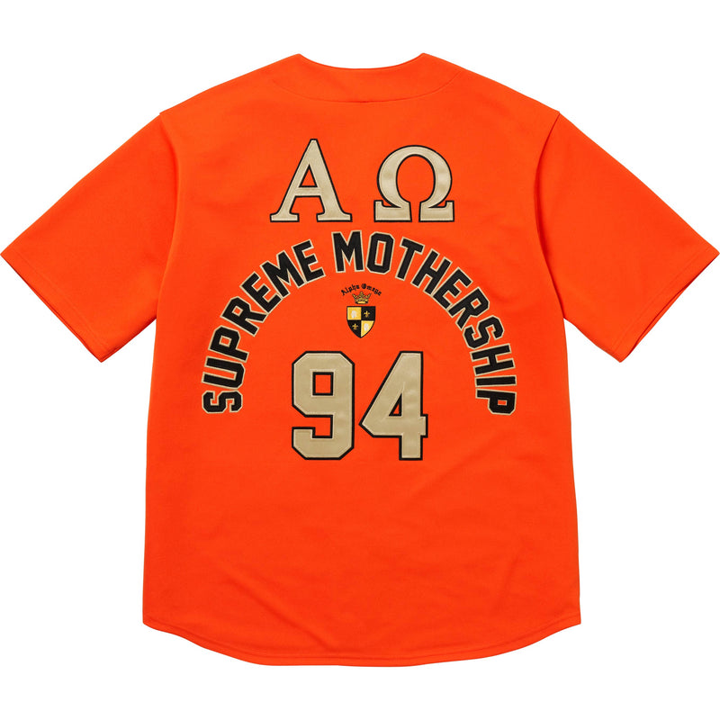 Supreme Alpha Omega Baseball Jersey - Orange