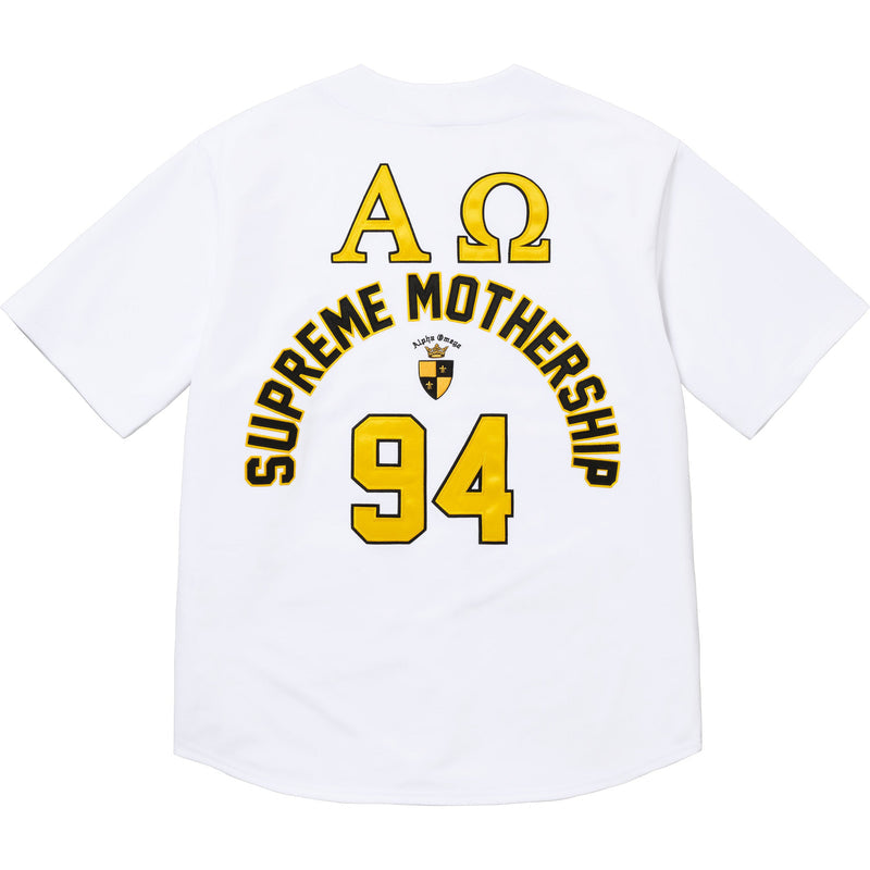 Supreme Alpha Omega Baseball Jersey - White