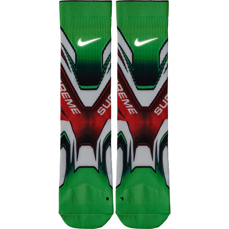Supreme / Crew Socks - Green Multi