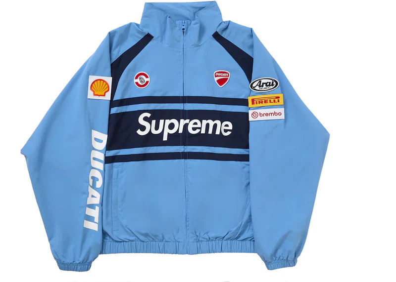 Supreme Ducati Track Jacket Light Blue