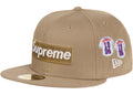 Supreme Jerseys Box Logo New Era Fitted Hat Brown