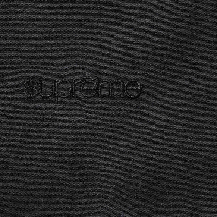 Supreme Leather Collar Utility Jacket - Black