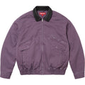 Supreme Leather Collar Utility Jacket - Dusty Purple