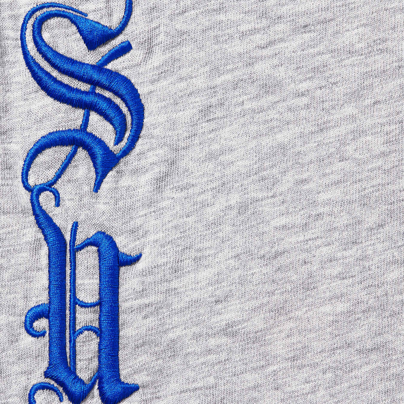 Supreme Old English L/S Top - Heather Grey