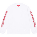 Supreme Old English L/S Top - White