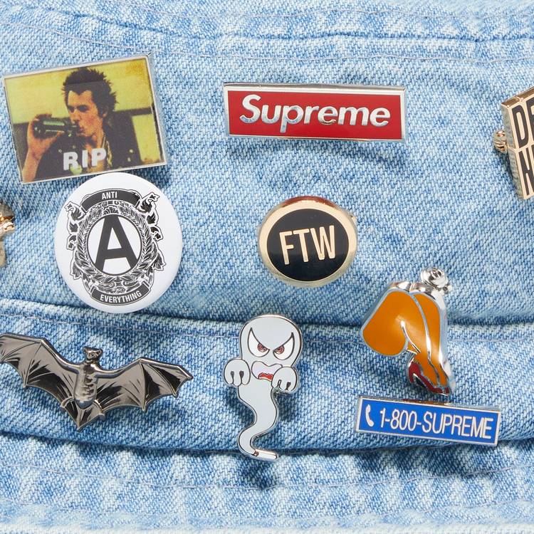 Supreme Pins Crusher 'Denim'