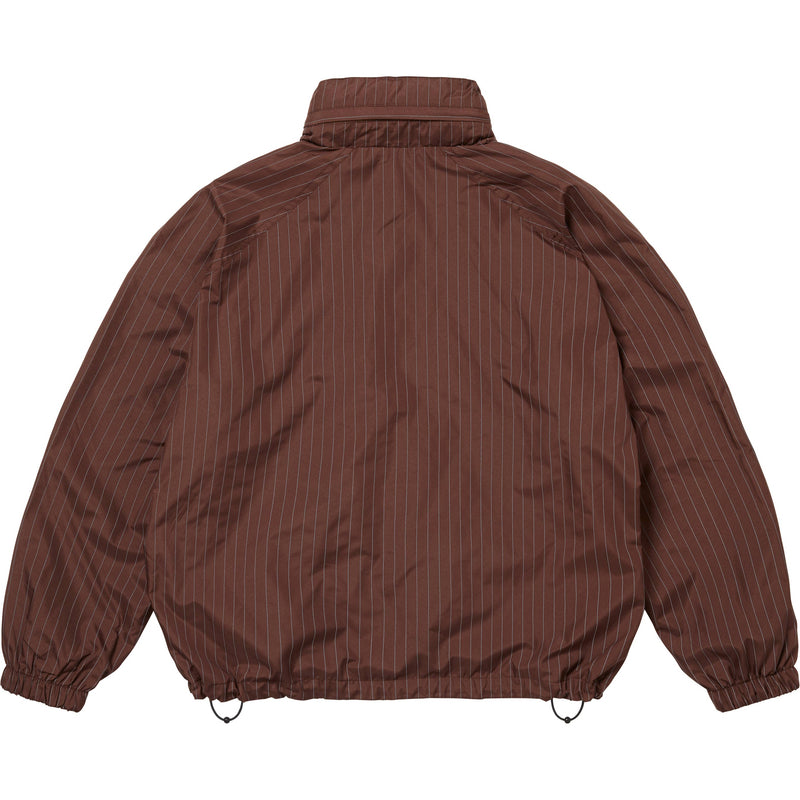 Supreme Reflective Pinstripe Track Jacket - Brown