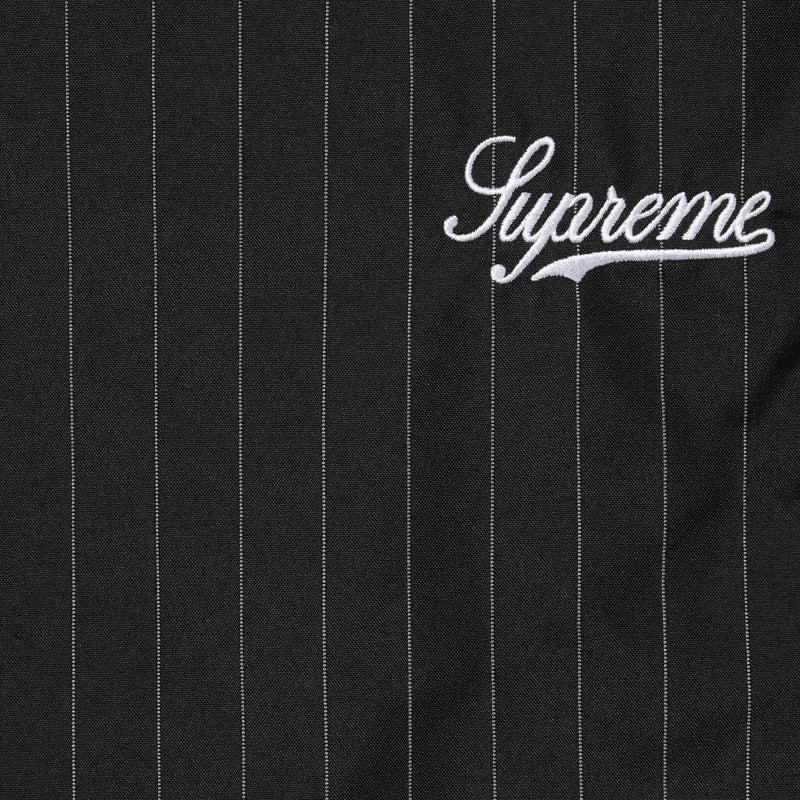 Supreme Reflective Pinstripe Track Pant - Black