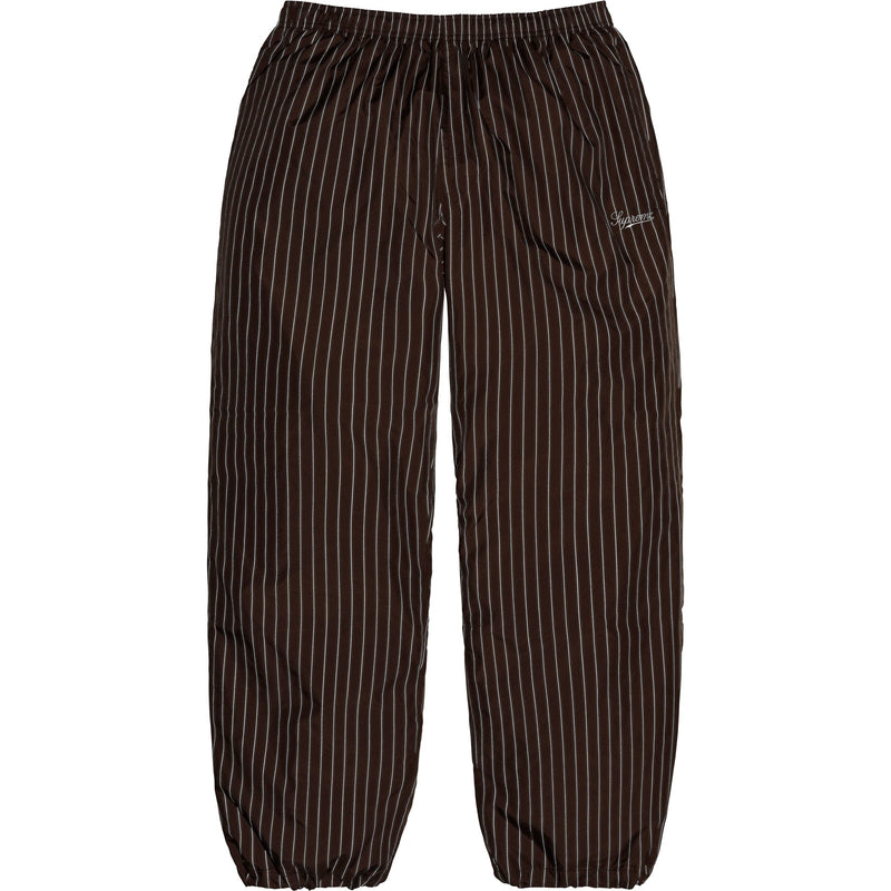 Supreme Reflective Pinstripe Track Pant - Brown