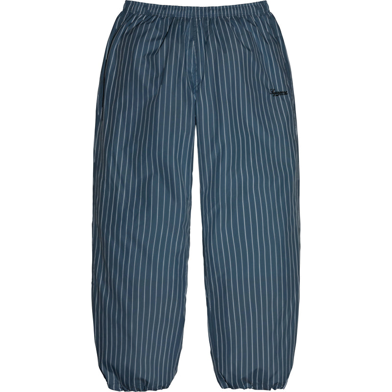 Supreme Reflective Pinstripe Track Pant - Light Blue