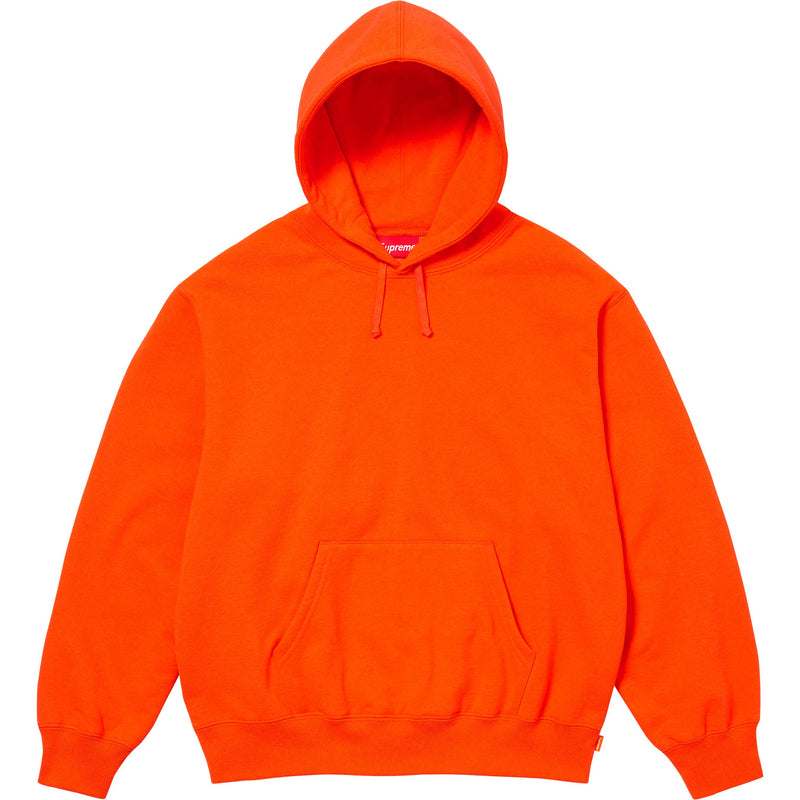 Supreme Satin Appliqué Hooded Sweatshirt - Bright Orange