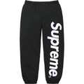 Supreme Satin Appliqué Sweatpant - Black