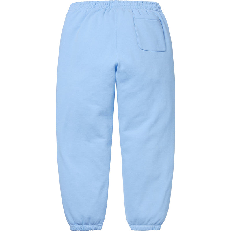 Supreme Satin Appliqué Sweatpant - Light Blue