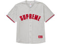 Supreme Ultrasuede Mesh Baseball Jersey Grey