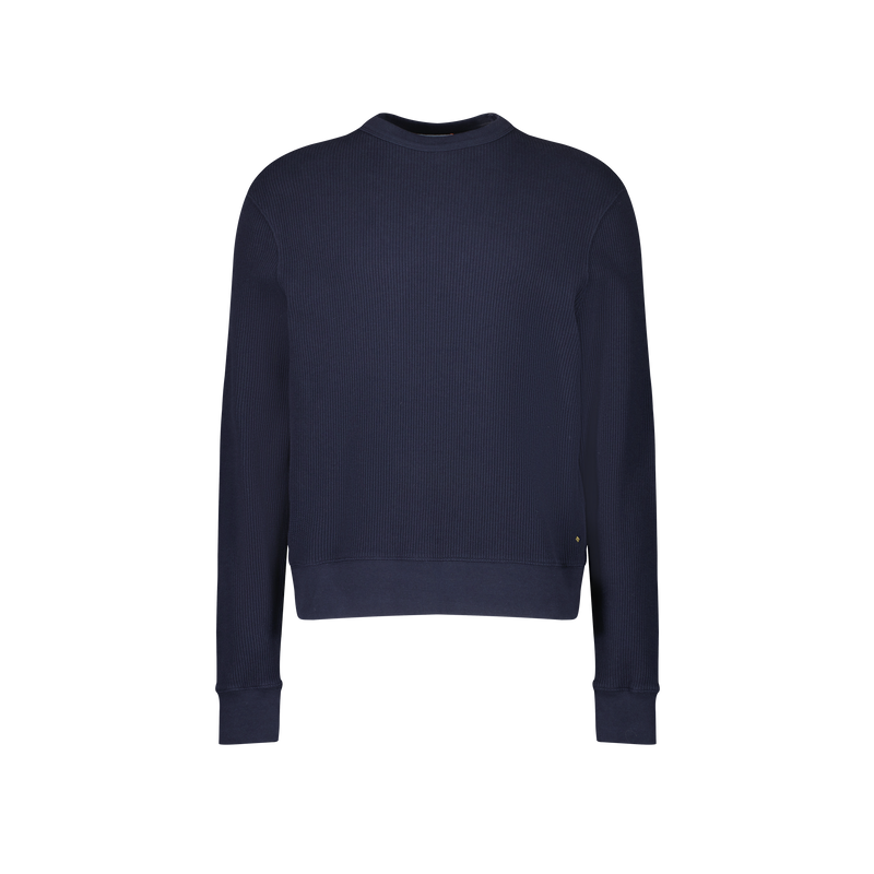 Sweatshirt col rond en interlock