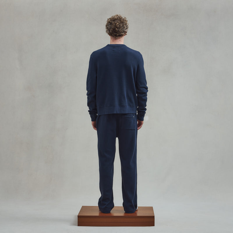 Sweatshirt col rond en interlock