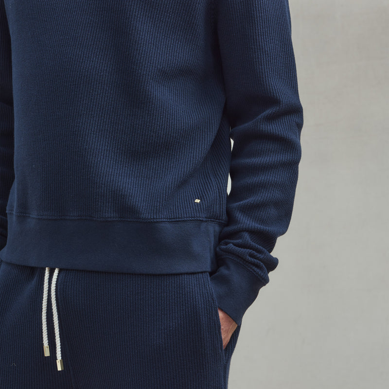 Sweatshirt col rond en interlock