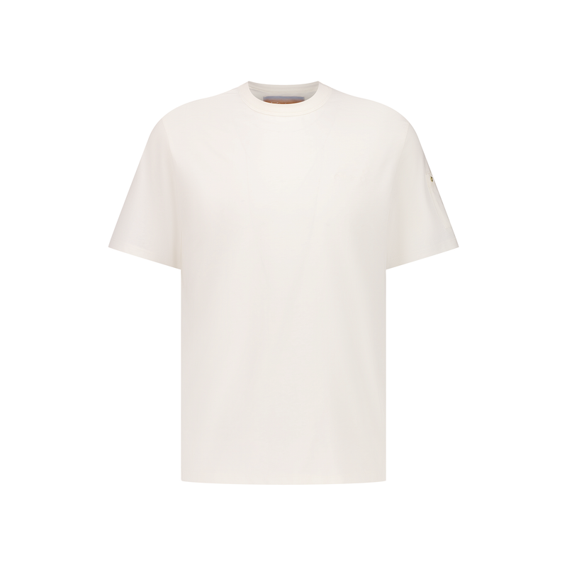 T-shirt avec poche sur la manche et broderie sur la poitrine