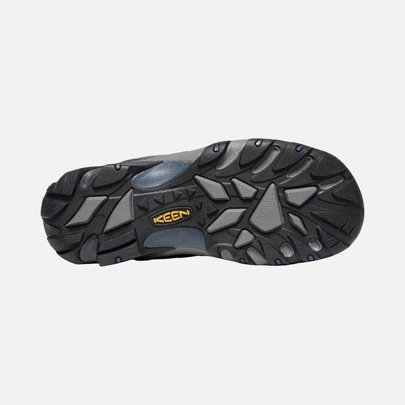 Keen Targhee II Waterproof hiking shoes outsole with multi-directional lugs and durable black and gray rubber grip pattern.