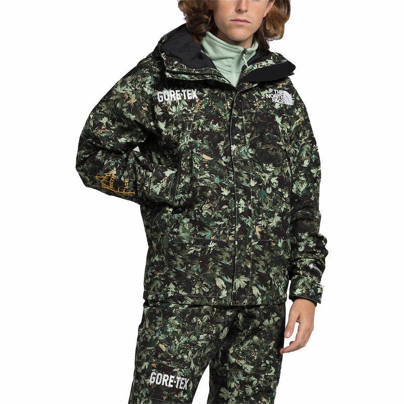 The North Face Men’s GTX Mountain Jacket (Misty Sage Fallen Leaves Print) - August Shop