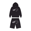 Trapstar Arch Shooters Hooded Shorts Set black