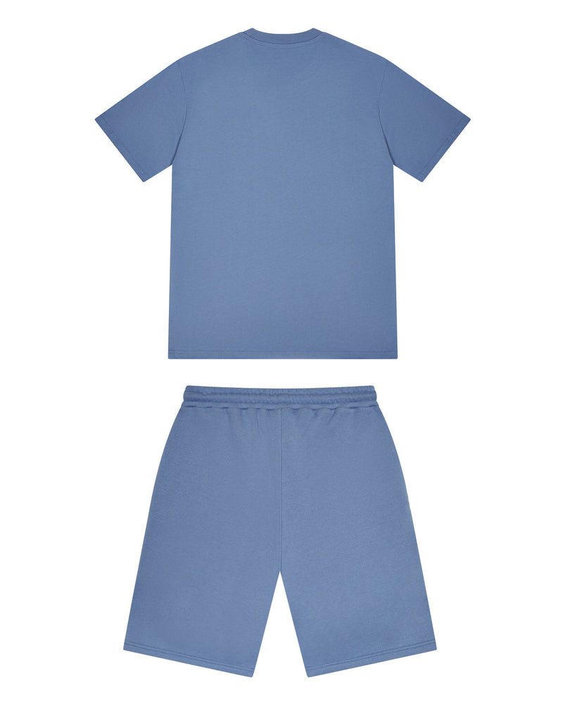 Trapstar Chenille Decoded Short Set - Blue
