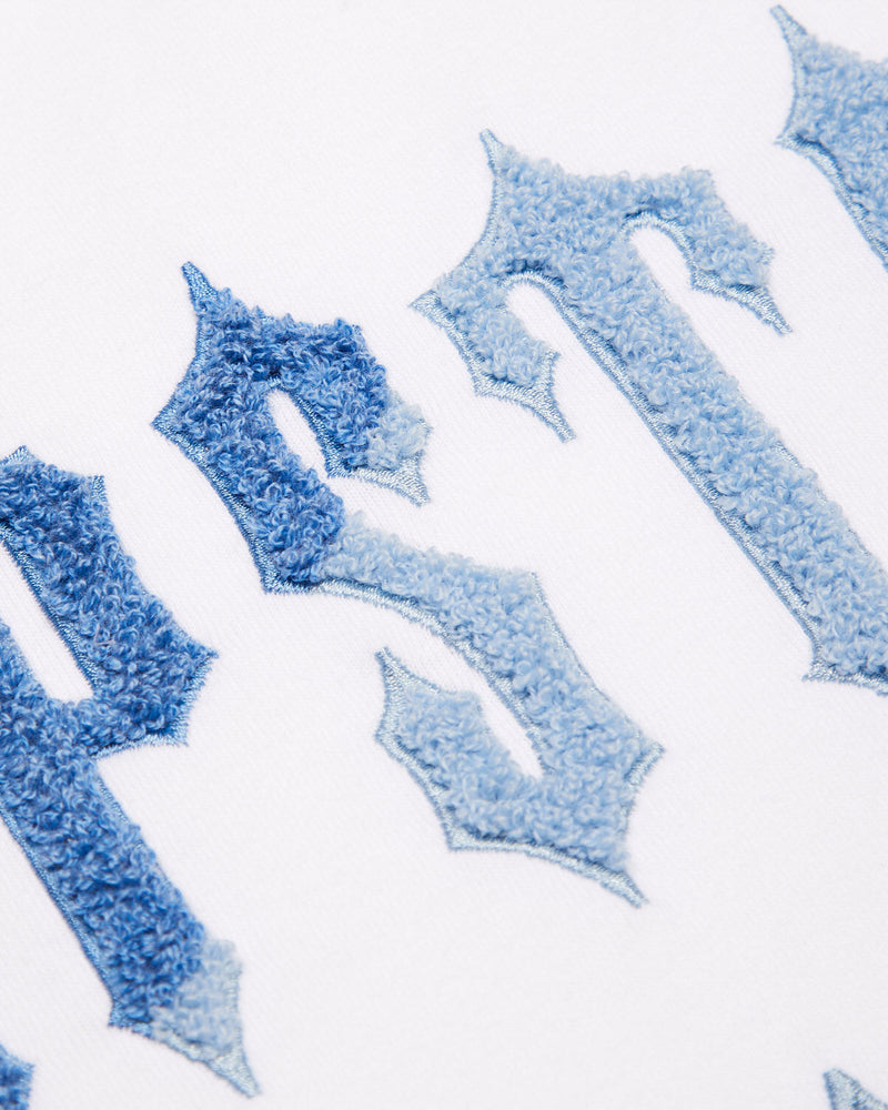 Trapstar Chenille Decoded Short Set - White/Blue
