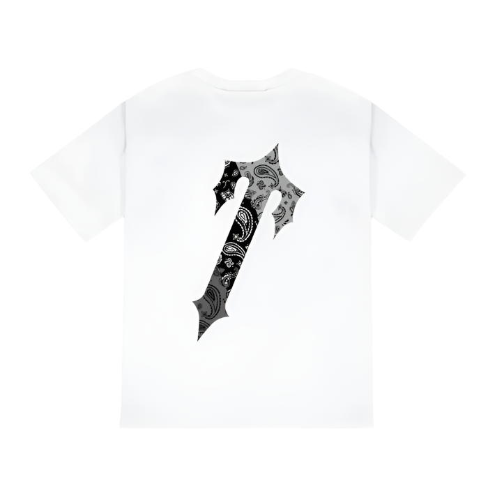 Trapstar Decoded Paisley Monochrome Edition Tee - White